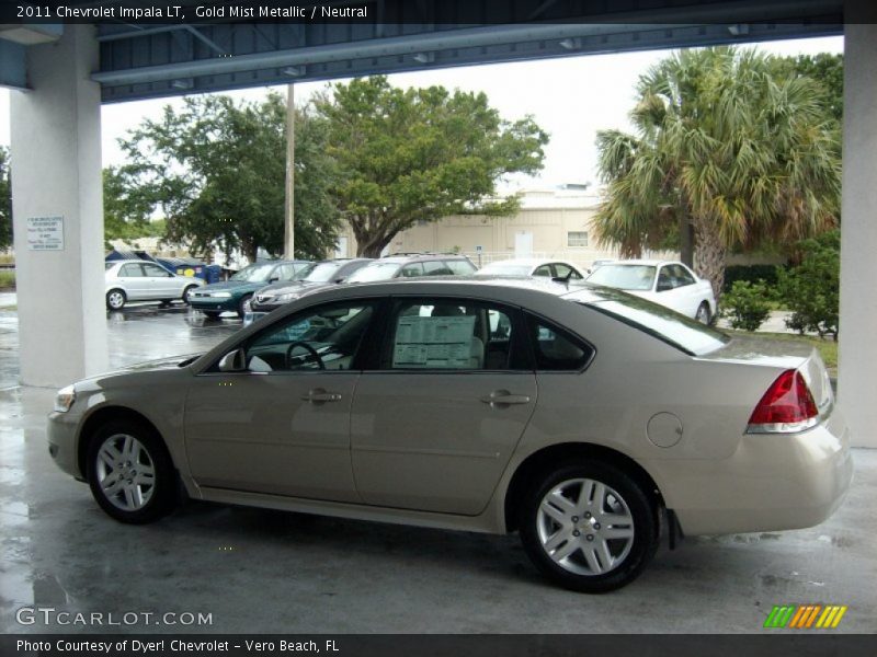 Gold Mist Metallic / Neutral 2011 Chevrolet Impala LT