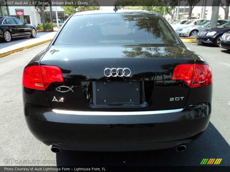 Brilliant Black / Ebony 2007 Audi A4 2.0T Sedan