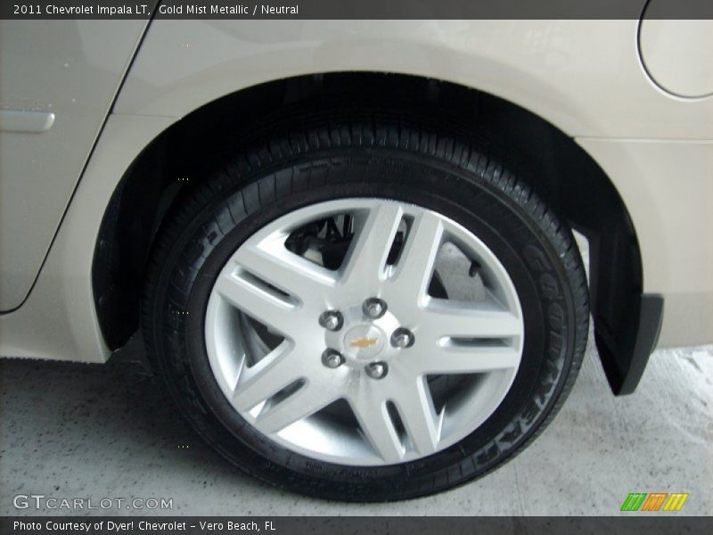 Gold Mist Metallic / Neutral 2011 Chevrolet Impala LT