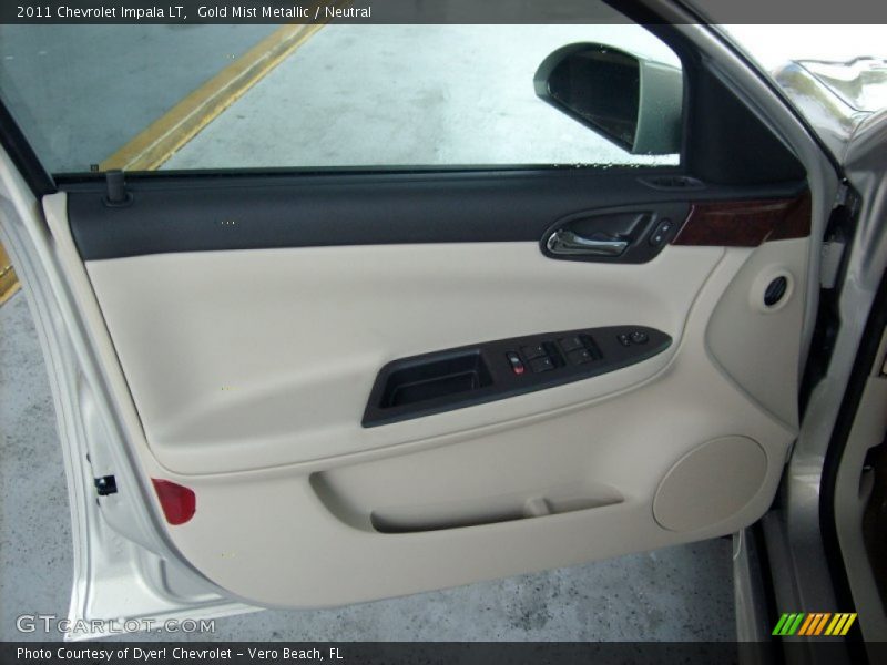 Gold Mist Metallic / Neutral 2011 Chevrolet Impala LT
