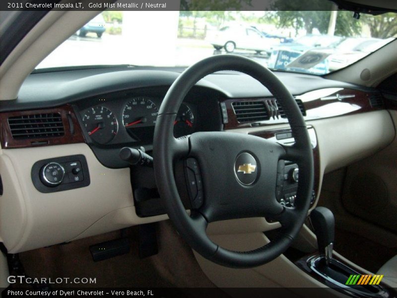 Gold Mist Metallic / Neutral 2011 Chevrolet Impala LT