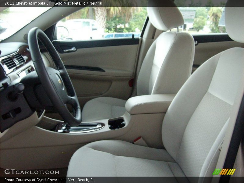 Gold Mist Metallic / Neutral 2011 Chevrolet Impala LT