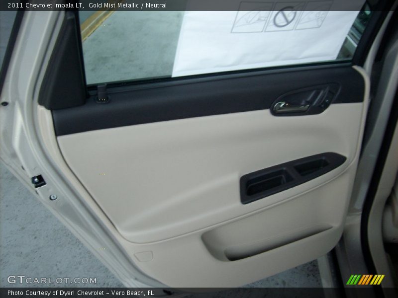 Gold Mist Metallic / Neutral 2011 Chevrolet Impala LT