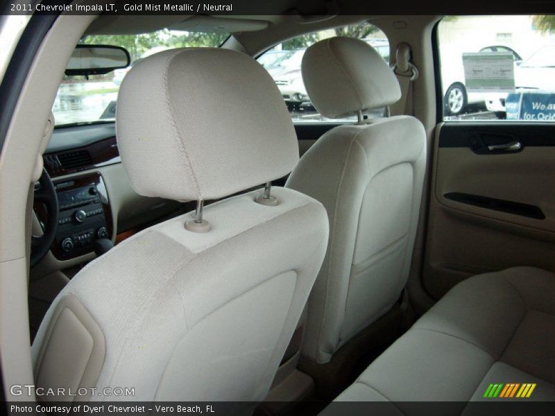 Gold Mist Metallic / Neutral 2011 Chevrolet Impala LT