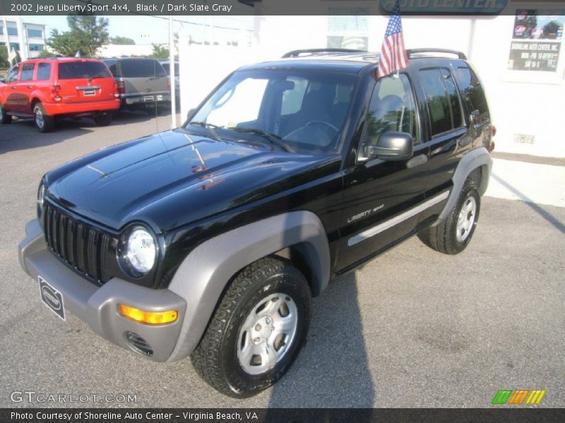 Black / Dark Slate Gray 2002 Jeep Liberty Sport 4x4