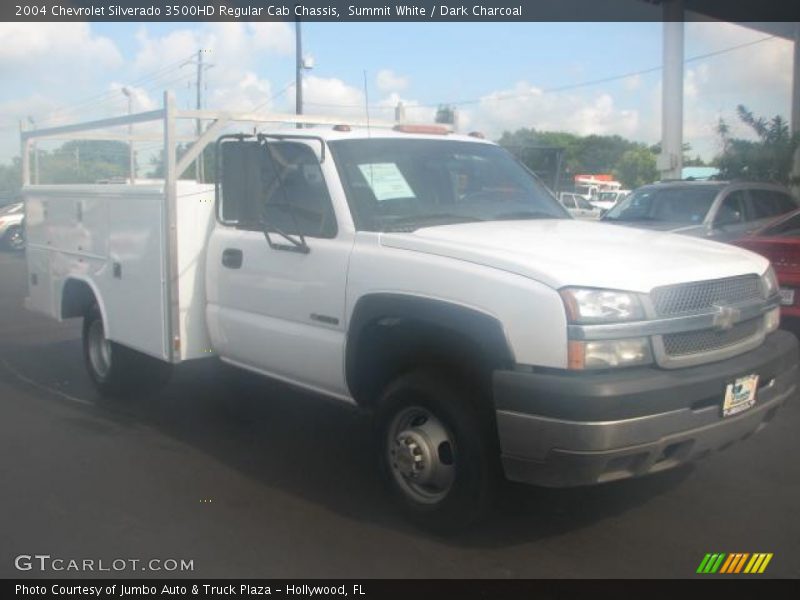Summit White / Dark Charcoal 2004 Chevrolet Silverado 3500HD Regular Cab Chassis