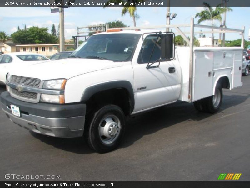 Summit White / Dark Charcoal 2004 Chevrolet Silverado 3500HD Regular Cab Chassis