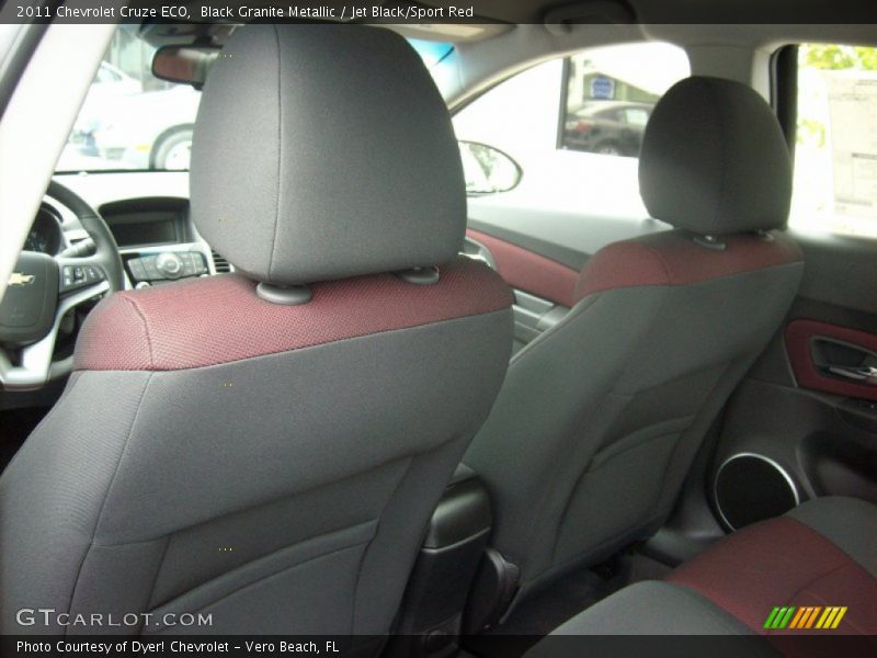 Black Granite Metallic / Jet Black/Sport Red 2011 Chevrolet Cruze ECO