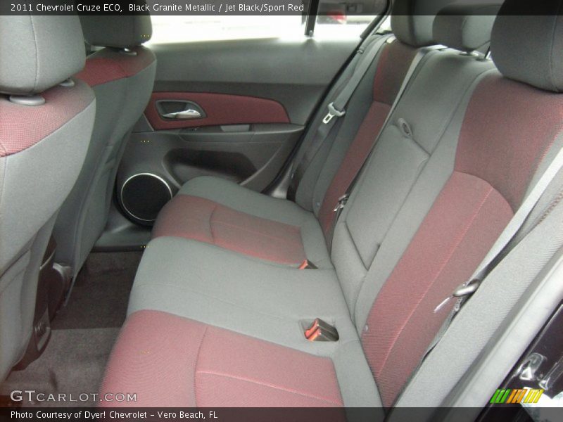 Black Granite Metallic / Jet Black/Sport Red 2011 Chevrolet Cruze ECO