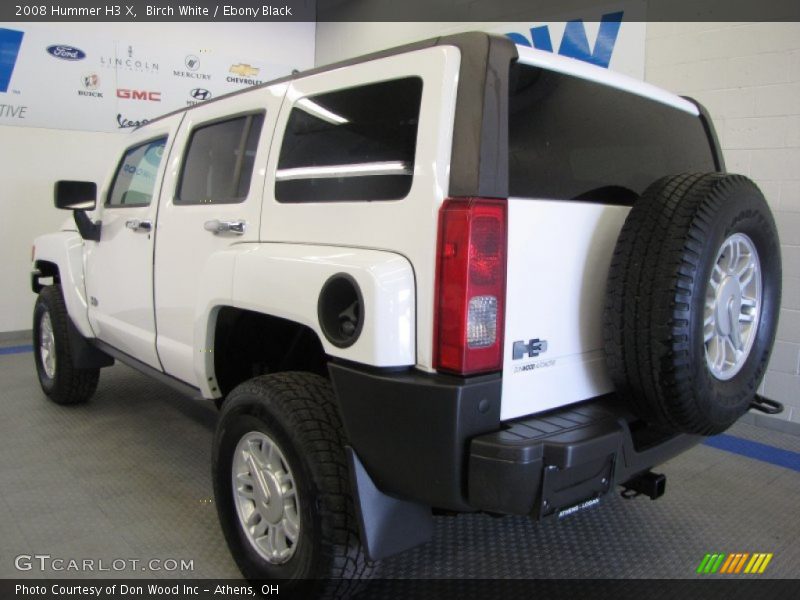 Birch White / Ebony Black 2008 Hummer H3 X