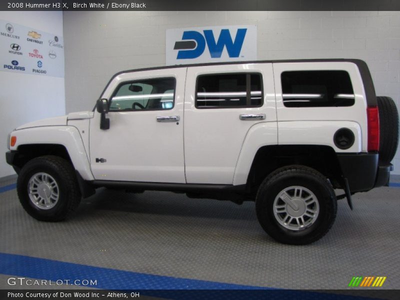 Birch White / Ebony Black 2008 Hummer H3 X