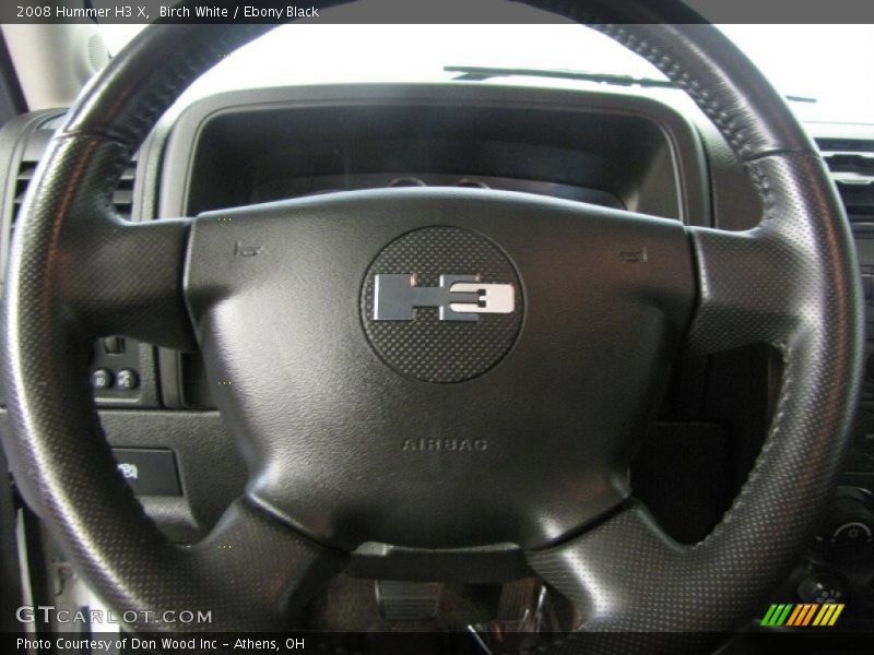 Birch White / Ebony Black 2008 Hummer H3 X