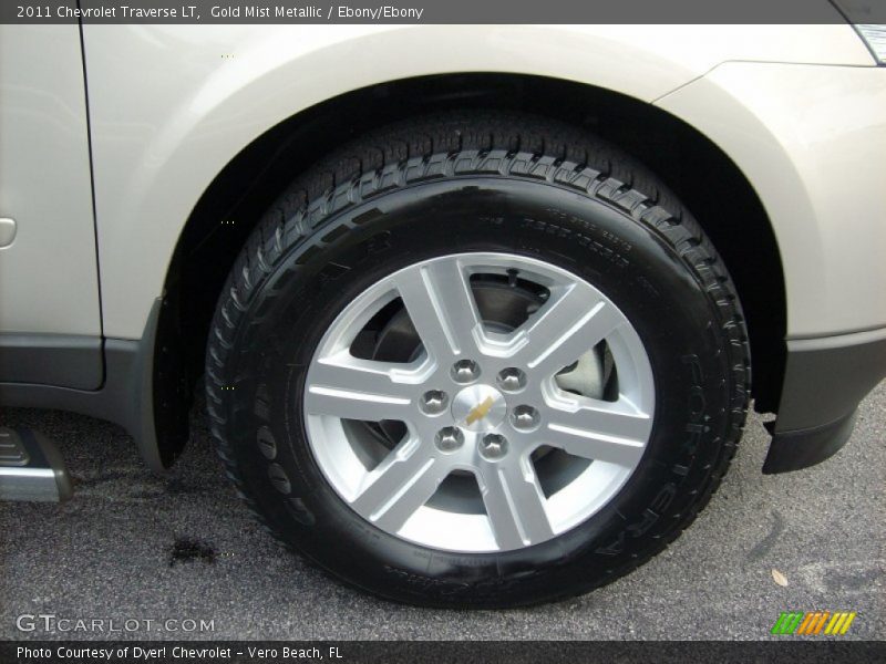 Gold Mist Metallic / Ebony/Ebony 2011 Chevrolet Traverse LT