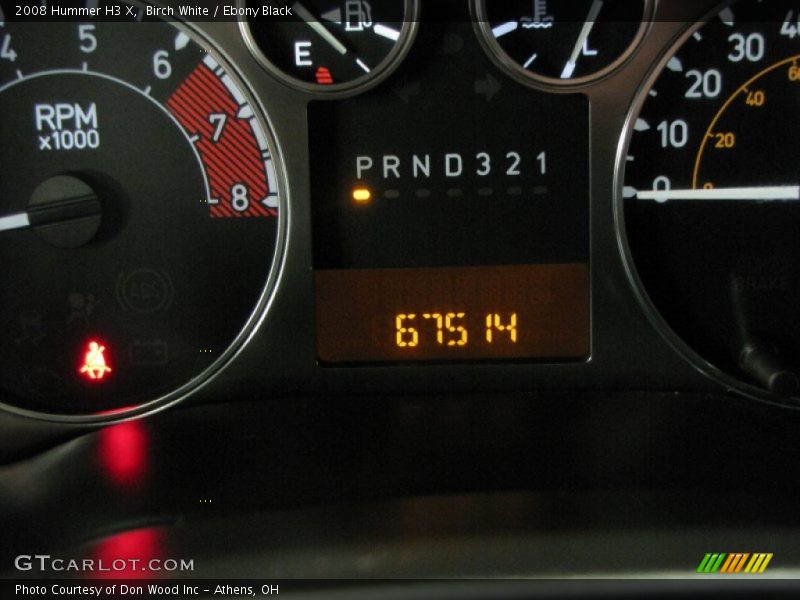 Birch White / Ebony Black 2008 Hummer H3 X