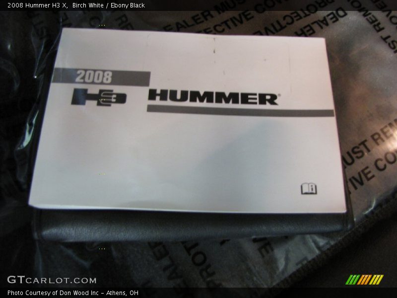 Birch White / Ebony Black 2008 Hummer H3 X