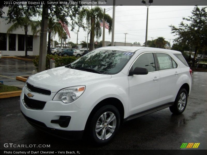 Summit White / Light Titanium/Jet Black 2011 Chevrolet Equinox LS