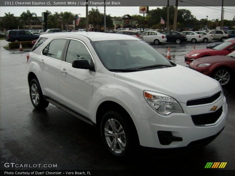 Summit White / Light Titanium/Jet Black 2011 Chevrolet Equinox LS