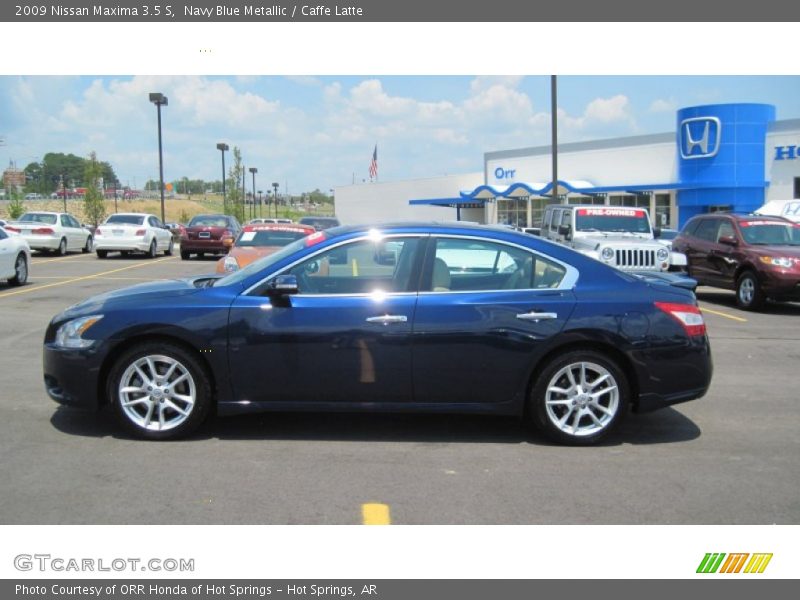 Navy Blue Metallic / Caffe Latte 2009 Nissan Maxima 3.5 S
