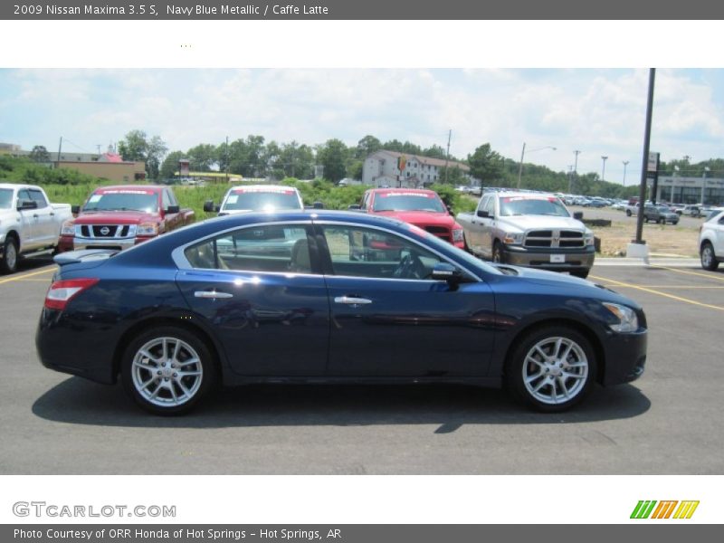 Navy Blue Metallic / Caffe Latte 2009 Nissan Maxima 3.5 S