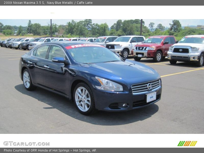Navy Blue Metallic / Caffe Latte 2009 Nissan Maxima 3.5 S