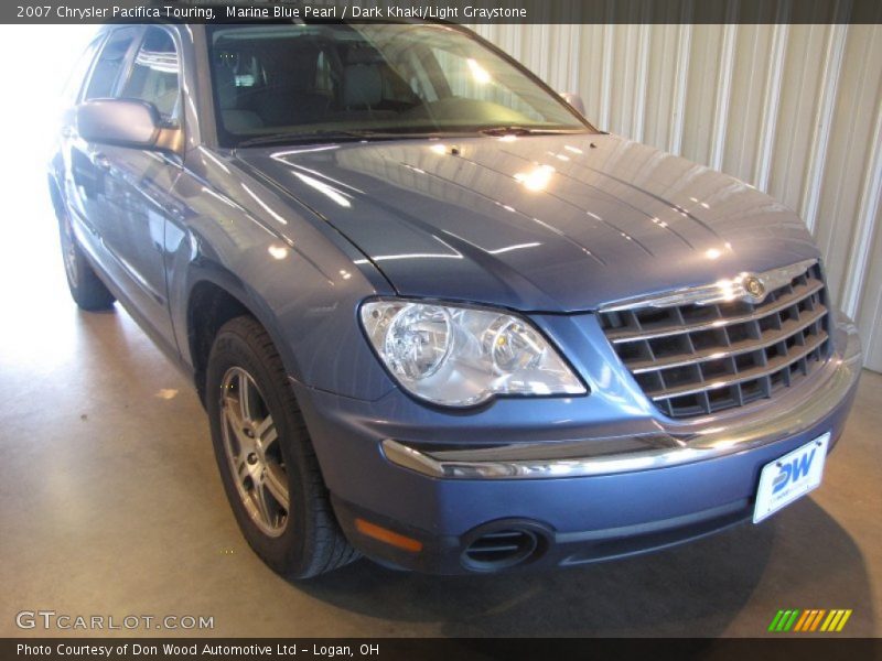 Marine Blue Pearl / Dark Khaki/Light Graystone 2007 Chrysler Pacifica Touring