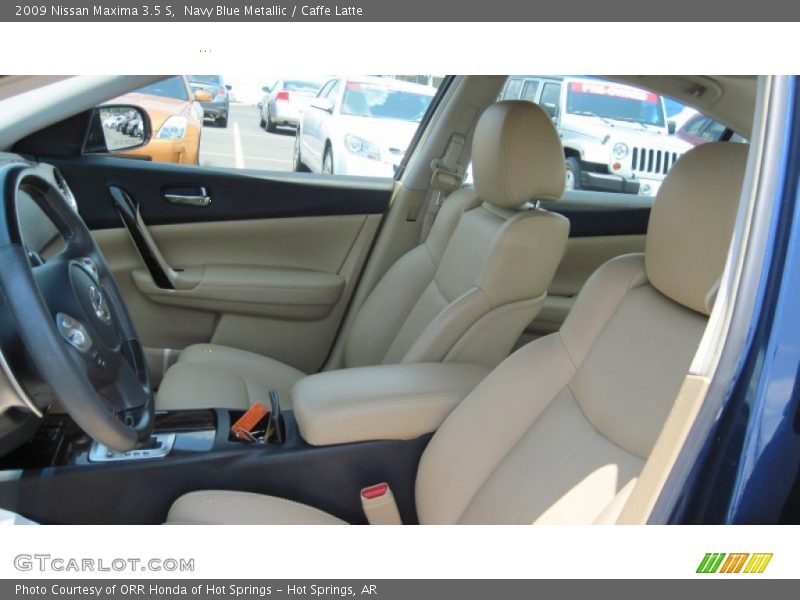 Navy Blue Metallic / Caffe Latte 2009 Nissan Maxima 3.5 S