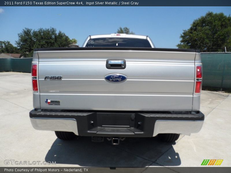 Ingot Silver Metallic / Steel Gray 2011 Ford F150 Texas Edition SuperCrew 4x4