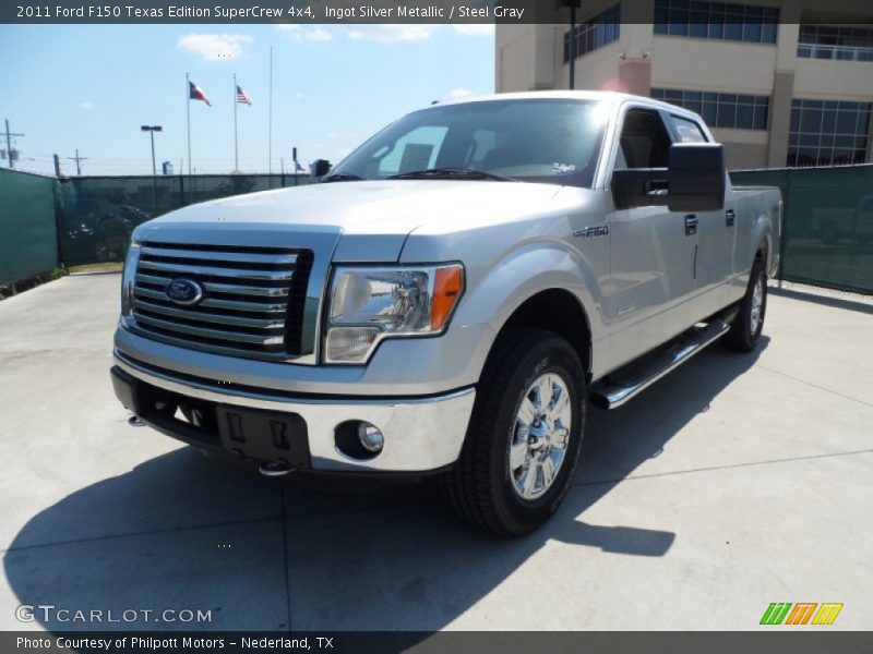 Ingot Silver Metallic / Steel Gray 2011 Ford F150 Texas Edition SuperCrew 4x4