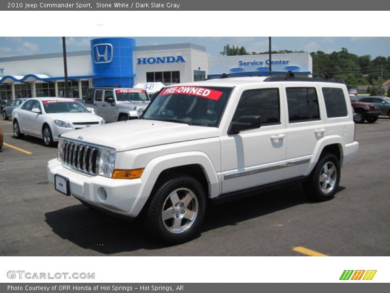 Stone White / Dark Slate Gray 2010 Jeep Commander Sport
