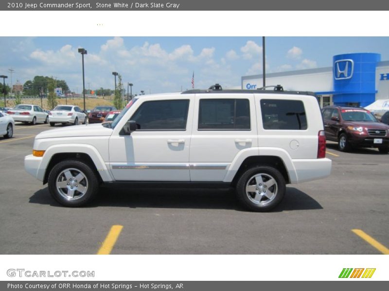 Stone White / Dark Slate Gray 2010 Jeep Commander Sport