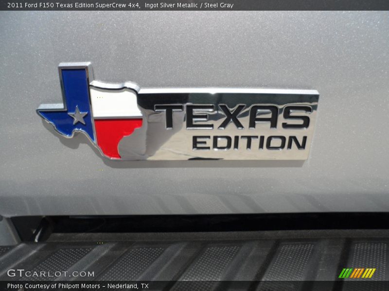 Ingot Silver Metallic / Steel Gray 2011 Ford F150 Texas Edition SuperCrew 4x4