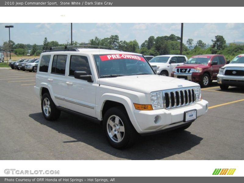 Stone White / Dark Slate Gray 2010 Jeep Commander Sport