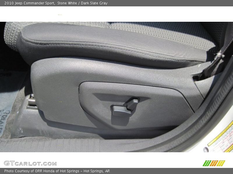 Stone White / Dark Slate Gray 2010 Jeep Commander Sport