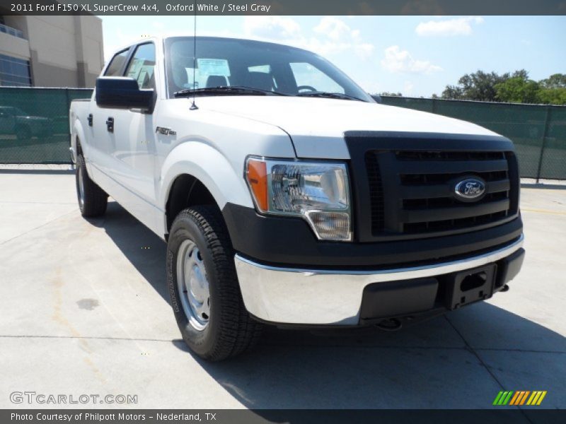 Oxford White / Steel Gray 2011 Ford F150 XL SuperCrew 4x4