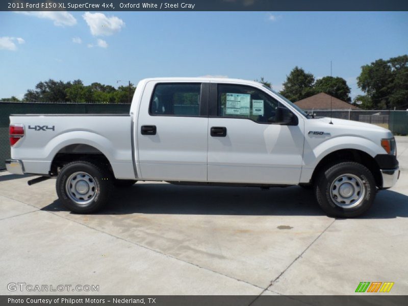 Oxford White / Steel Gray 2011 Ford F150 XL SuperCrew 4x4