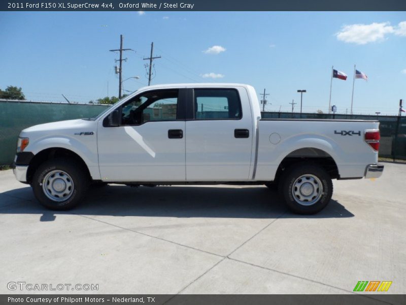 Oxford White / Steel Gray 2011 Ford F150 XL SuperCrew 4x4