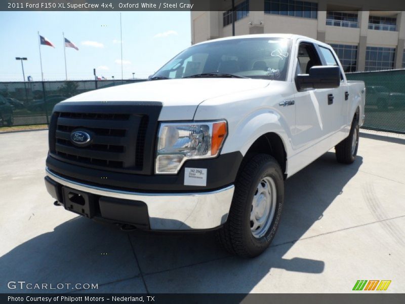 Oxford White / Steel Gray 2011 Ford F150 XL SuperCrew 4x4