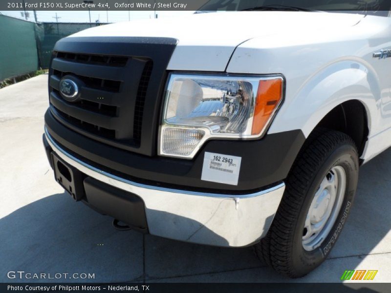 Oxford White / Steel Gray 2011 Ford F150 XL SuperCrew 4x4