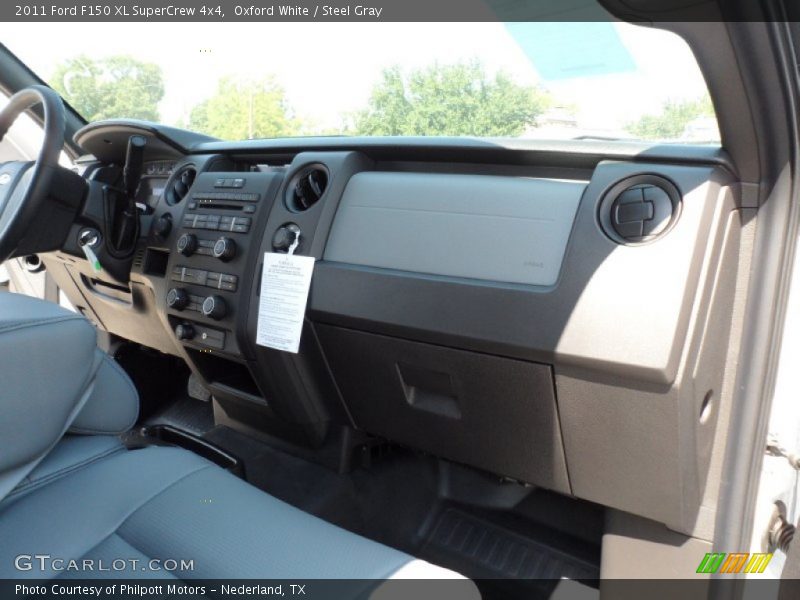 Oxford White / Steel Gray 2011 Ford F150 XL SuperCrew 4x4