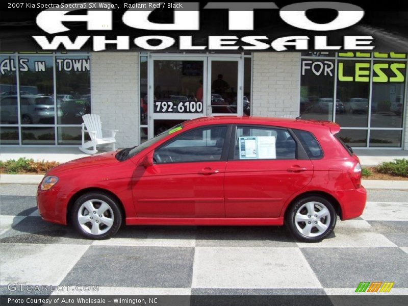 Radiant Red / Black 2007 Kia Spectra Spectra5 SX Wagon