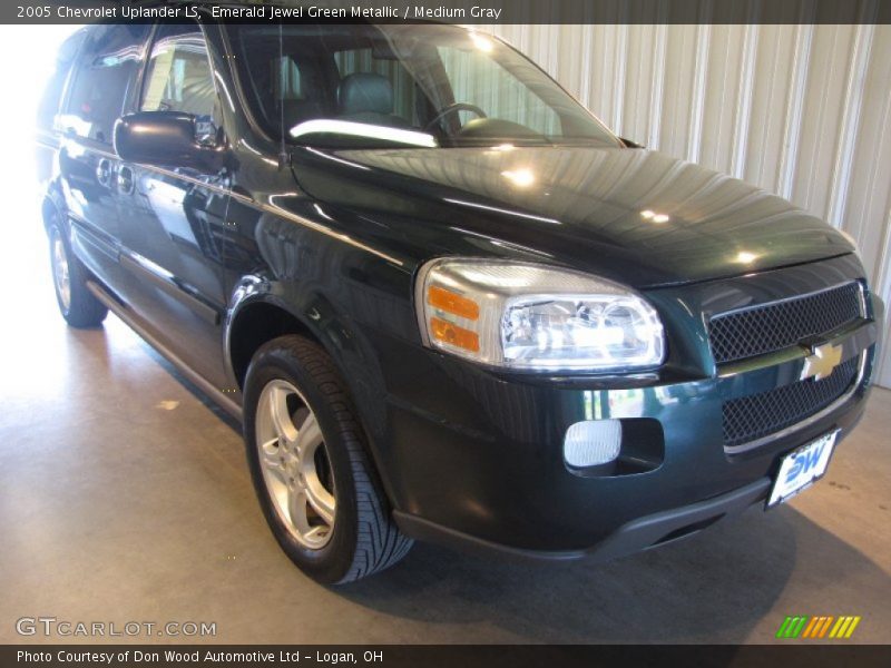 Emerald Jewel Green Metallic / Medium Gray 2005 Chevrolet Uplander LS