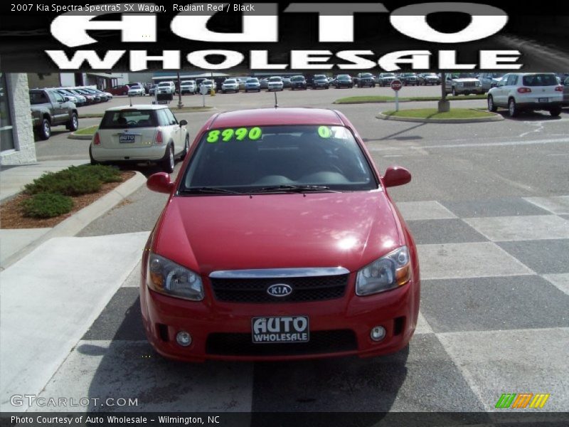 Radiant Red / Black 2007 Kia Spectra Spectra5 SX Wagon