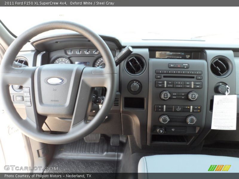 Oxford White / Steel Gray 2011 Ford F150 XL SuperCrew 4x4
