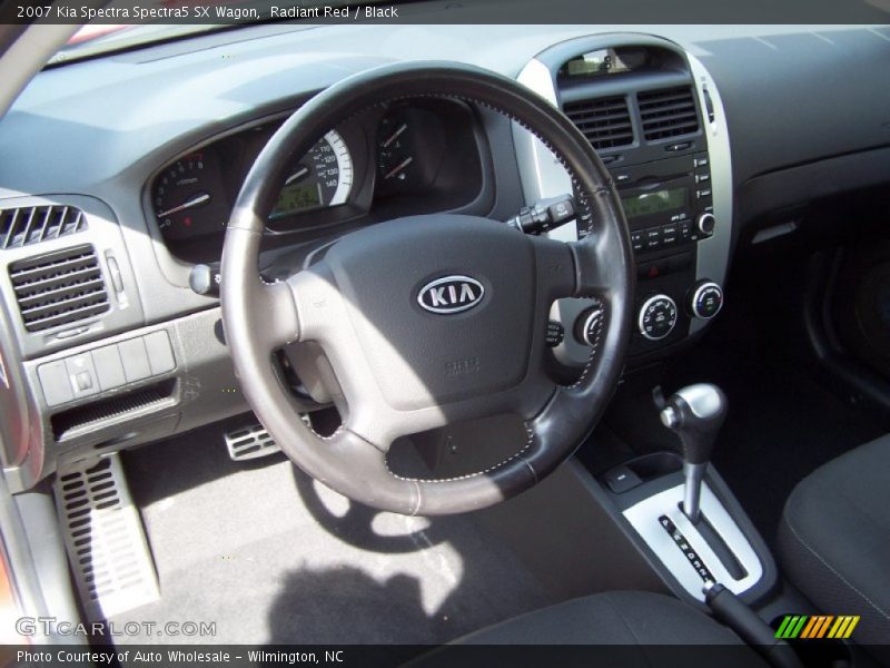 Radiant Red / Black 2007 Kia Spectra Spectra5 SX Wagon