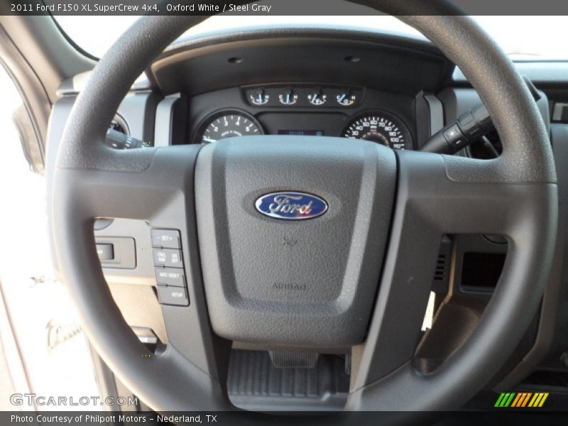Oxford White / Steel Gray 2011 Ford F150 XL SuperCrew 4x4