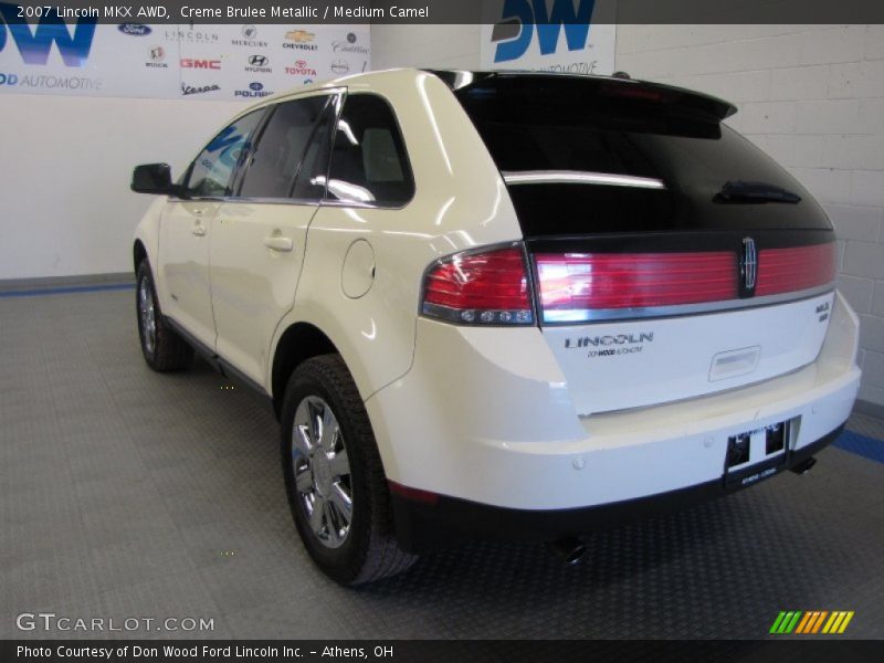 Creme Brulee Metallic / Medium Camel 2007 Lincoln MKX AWD