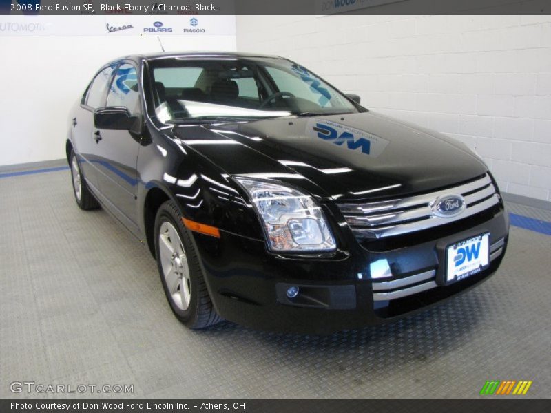Black Ebony / Charcoal Black 2008 Ford Fusion SE