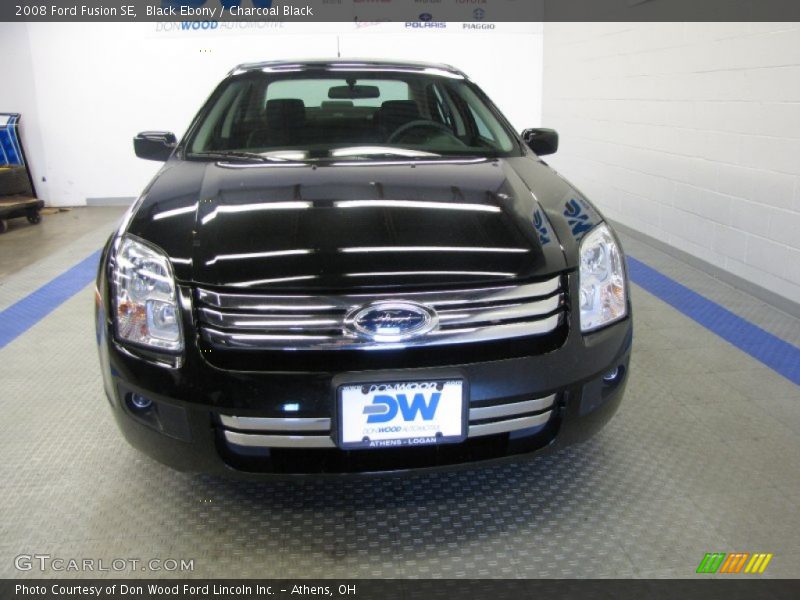 Black Ebony / Charcoal Black 2008 Ford Fusion SE