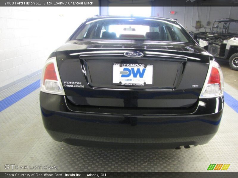 Black Ebony / Charcoal Black 2008 Ford Fusion SE