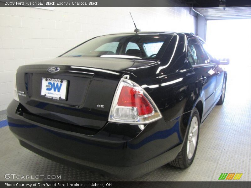 Black Ebony / Charcoal Black 2008 Ford Fusion SE